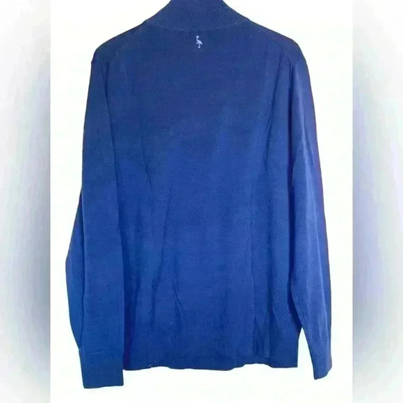 Set of 2 TailorByrd 1/4 Zip Washable Wool Blue Men’s Sweaters Size XL Royal/Navy - Picture 5 of 16